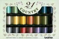 Country Embroidery Thread Set 21 Colours - Exclusive