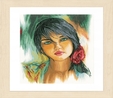 Feelings (Linen) Counted Cross Stitch Kit 