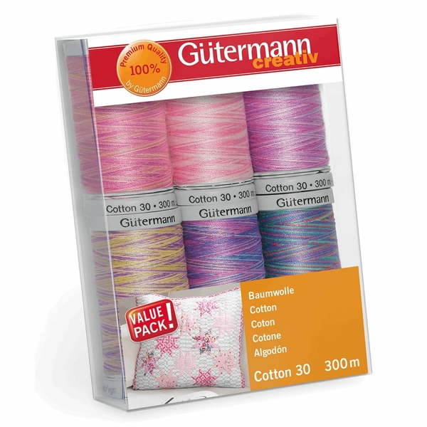 Gutermann 734022_4 | Cotton No.30, 6 x 300m: 4 | Thread Set 