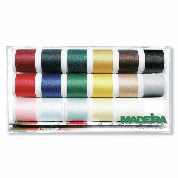 Madeira 8041 | Clear Box | Aerofil No.120 | 200m: 18 Spools 