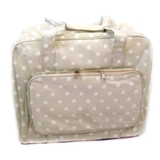 Sewing Machine Bag Cream with Polka Dots