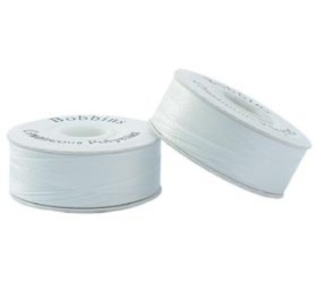 White Pre Wound Bobbins 50pk 